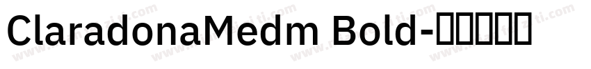 ClaradonaMedm Bold字体转换